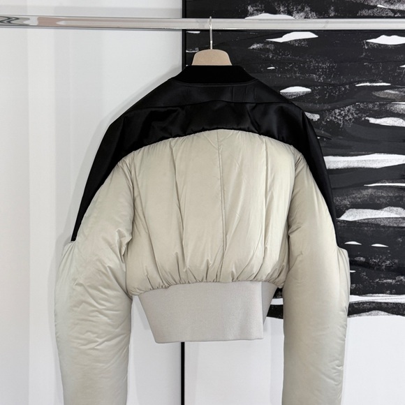 Rick Owens Black and Pearl Puffer Jacket - Picture 2 of 6